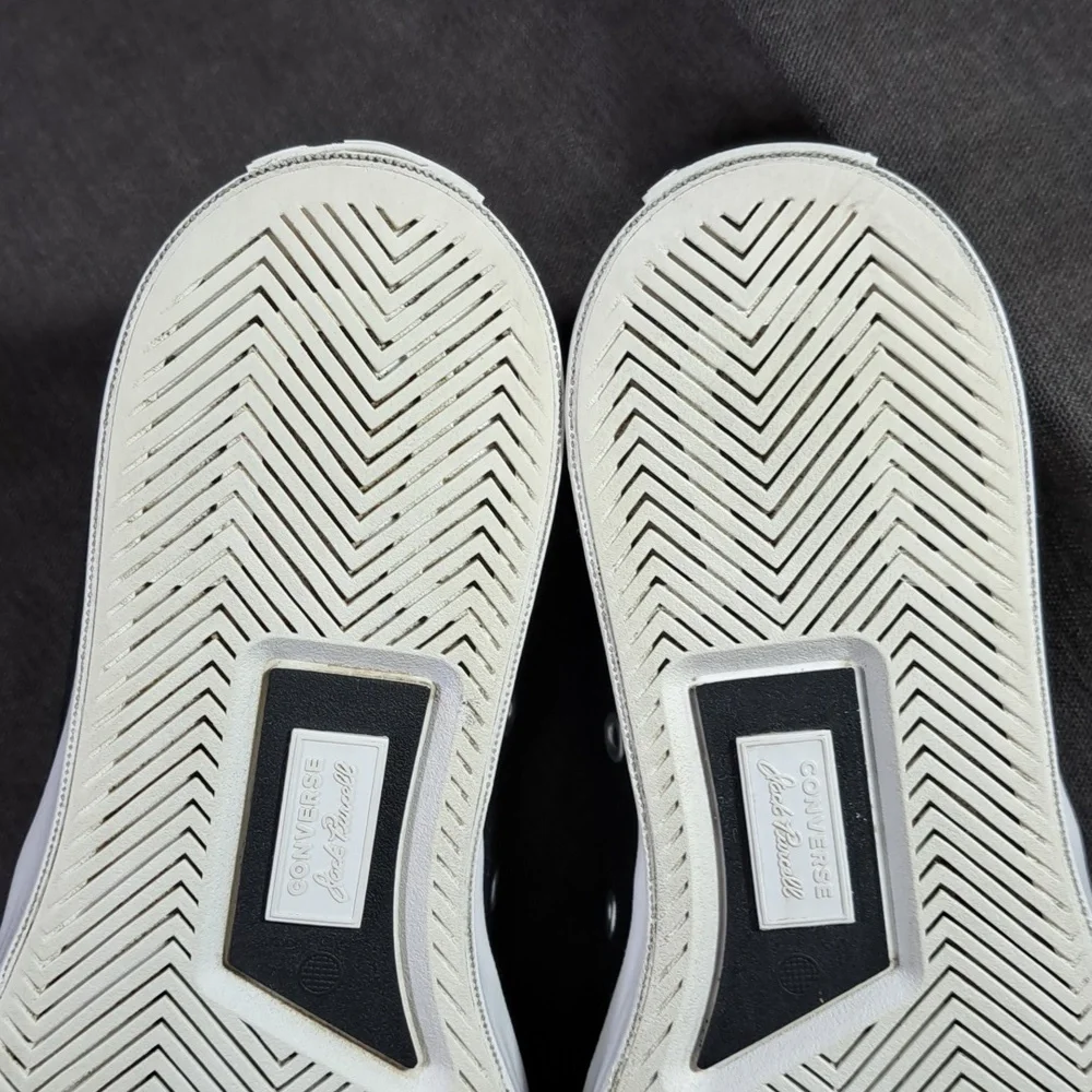 Converse Jack Purcell First In Class Low Top Black Canvas Sneakers VG US 6.5 - Picture 7 of 16